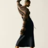 Long-Sleeved Knit Dress