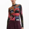 Long-Sleeved T-Shirt with High Neck
