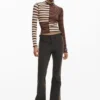 Long-Sleeved T-Shirt with High Neck