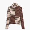 Long-Sleeved T-Shirt with High Neck