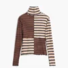 Long-Sleeved T-Shirt with High Neck