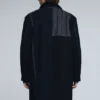 Long Striped Wool Coat