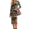 M. Christian Lacroix Tapestry Midi Dress