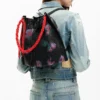 Medium Backpack Flower Texture
