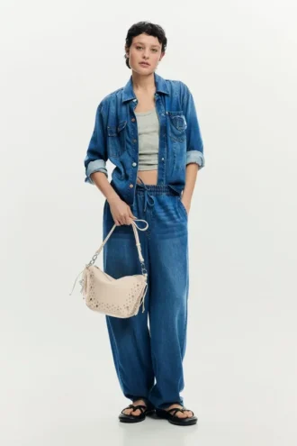 Medium Bag Studs Fringes