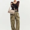Medium Bag with Embroidered Flap