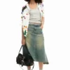Medium Bag with Flower Appliques