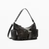Medium Bag with Flower Appliques