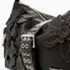 Medium Bag with Flower Appliques