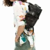 Medium Bag with Flower Appliques