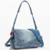 Medium Denim Charms Bag