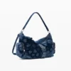 Medium Denim Floral Bag