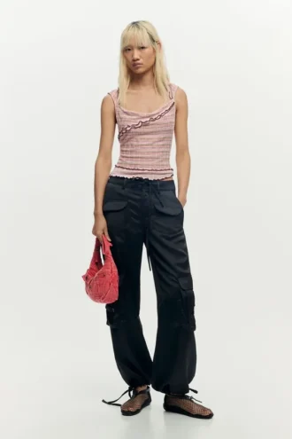 Medium Denim Shoulder Bag