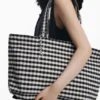Medium Reversible Twill Bag