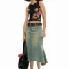 Mesh T-Shirt with Flowers