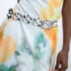 Metallic Flower Belt