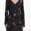 Midi Dress with Checks