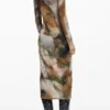 Mock Neck Dress