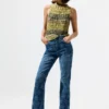 Multicolor Crochet T-Shirt