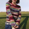 Multicolored Mottled Sweater