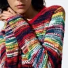 Multicolored Mottled Sweater