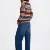 Multicolored Mottled Sweater