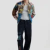 Oriental Printed Jeans