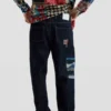 Oriental Printed Jeans