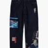 Oriental Printed Jeans