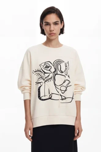 Oversized Floral Sweatshirt
