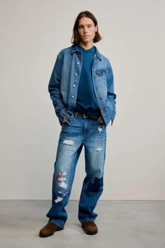 Patched Jeans