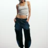 Patchwork Denim Trousers