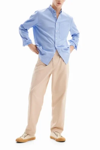 Patchwork Poplin Shirt