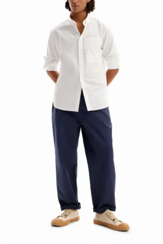Patchwork Poplin Shirt