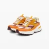 Patchwork Split Leather Running Sneakers