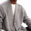 Plain Textured Cardigan
