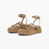 Platform Leather Sandal