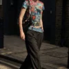 Printed Cat T-Shirt