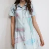 Printed Denim Dress