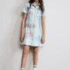 Printed Denim Dress