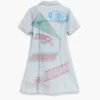 Printed Denim Dress
