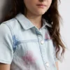 Printed Denim Dress