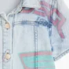 Printed Denim Dress