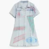 Printed Denim Dress
