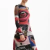 Printed Dress Mouths