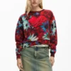 Printed Heart Sweatshirt
