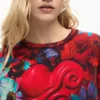 Printed Heart Sweatshirt