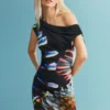 Printed Knit Dress M. C. Lacroix