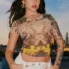 Printed Knit T-Shirt