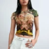 Printed Knit T-Shirt